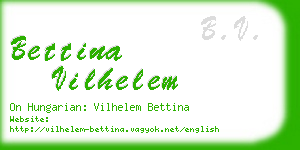 bettina vilhelem business card